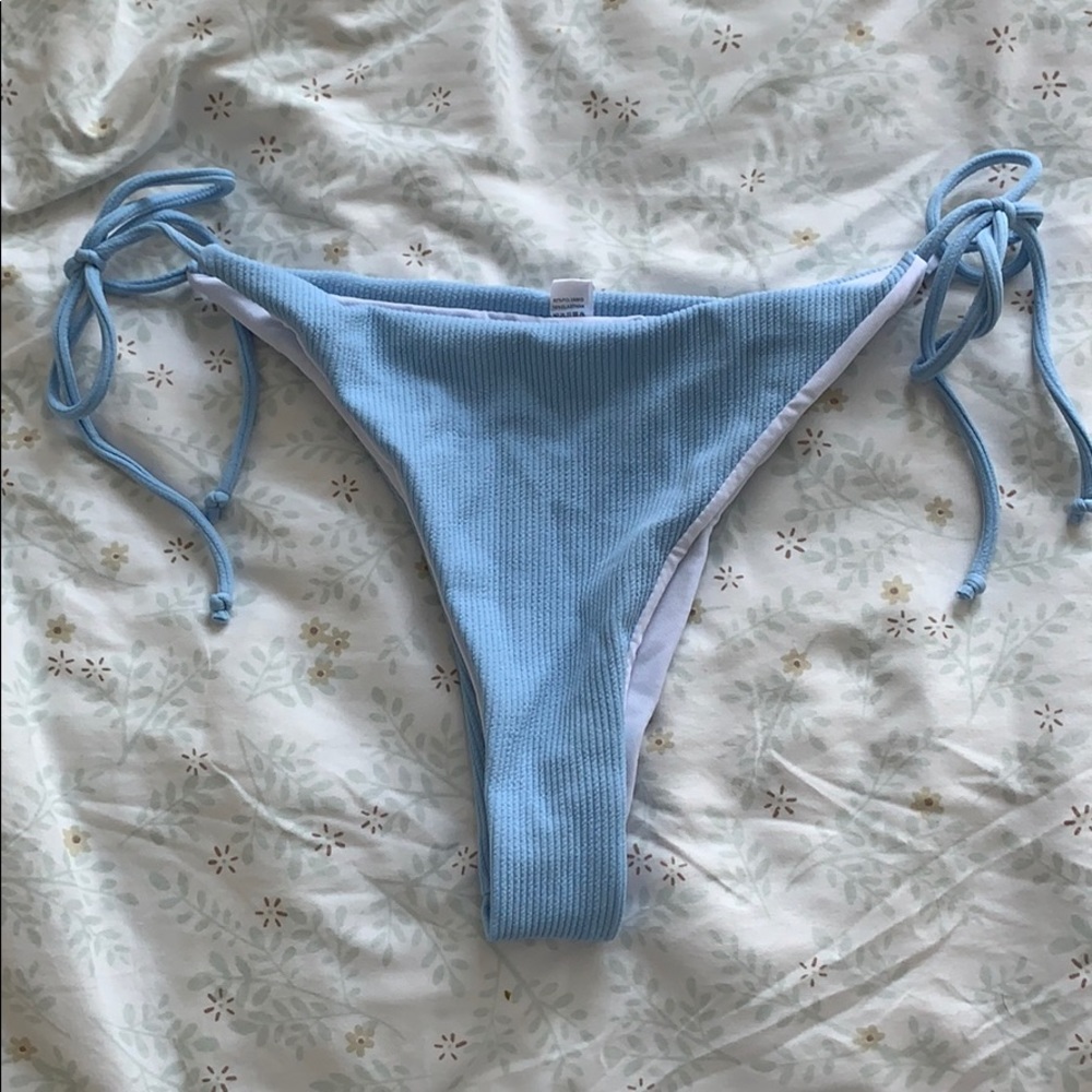 High Waisted Thong Bikini Bottom